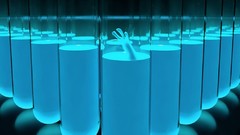 Blue light test tubes