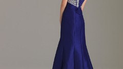 Blue line woman lace floor jewel models weddings sweetheart