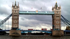 Blue London England Boats United Kingdom Tower Bridge River 