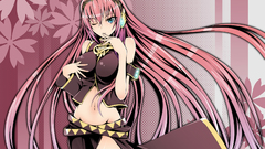 Blue long eyes hair Anime vocaloid megurine luka