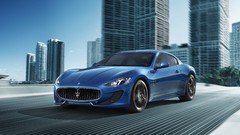 Blue Maserati granturismo