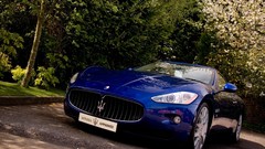 Blue Maserati vehicles sports cars Maserati granturismo blue 
