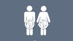 Blue Men white woman minimalistic Simple Background