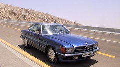 Blue mercedes benz 300
