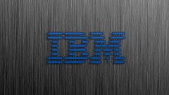 Blue metal Technology Computers ibm brushed