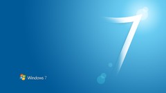 Blue microsoft windows 7