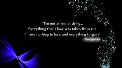 Blue minimalistic Quotes neon art