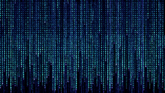 Blue minimalistic the matrix