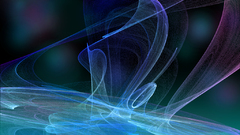 Blue mist smoke abstract