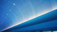 Blue modern architecture