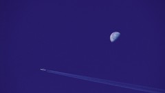 Blue moon airplanes minimalistic