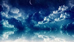 Blue moon reflections