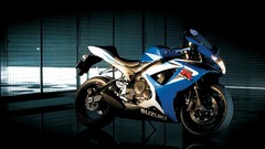 Blue Motorcycles Suzuki vehicles motorbikes