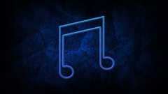 Blue Music grunge my little pony Vinyl Scratch