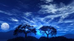 Blue night Photoshop artwork