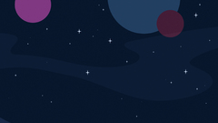 Blue night Stars moon