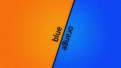Blue orange colors minimalistic