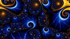 Blue orange Cool fractal