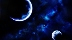 Blue outer space galaxies