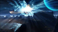 Blue outer space Nova