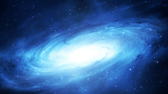 Blue outer space Stars