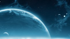 Blue outer space Stars