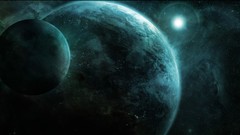 Blue outer space Stars