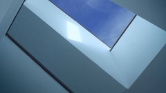 Blue paint abstract multicolor