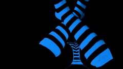 Blue panties stockings socks