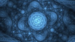 Blue patterns Fractals abstract fractal