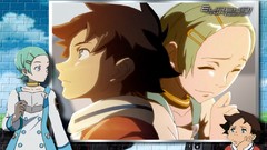 Blue pink Anime anime girls eureka seven anime boys Eureka 