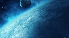 Blue planets outer space