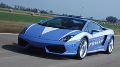 Blue police cars lamborghini gallardo