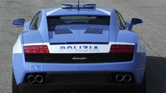 Blue police cars Lamborghini lamborghini gallardo