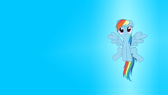Blue ponies rainbow dash
