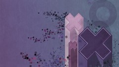 Blue purple abstract pastel digital art