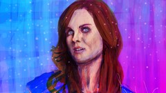 Blue purple emily deschanel