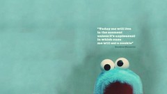 Blue Quotes Sesame Street Cookie Monster