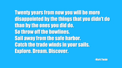 Blue Quotes Typography dreams