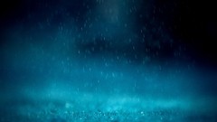 Blue rain water drops