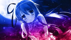 Blue red Anime Demonbane