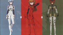 Blue red Green asuka langley soryu neon genesis evangelion 