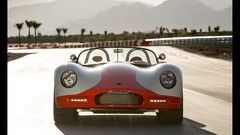 Blue red ice cars static