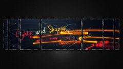 Blue red light lights roses Violet lines Bridges shapes