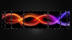 Blue red light lights Violet lines Bridges shapes light trails 