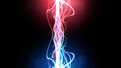 Blue red lights abstract digital art