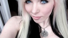 Blue red pink purple Green queen black hair emo girl