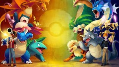 Blue red Pokemon vs artwork