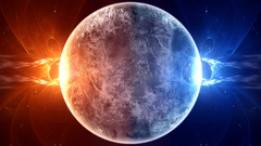 Blue red Stars digital