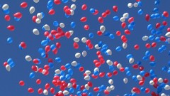 Blue red white Balloons